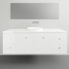 Timberline Nevada Classic Wall Hung Vanity with Silksurface Top - 1500mm centre bowl | The Blue Space