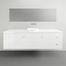 Timberline Nevada Classic Wall Hung Vanity with Silksurface Top - 1800mm centre bowl | The Blue Space