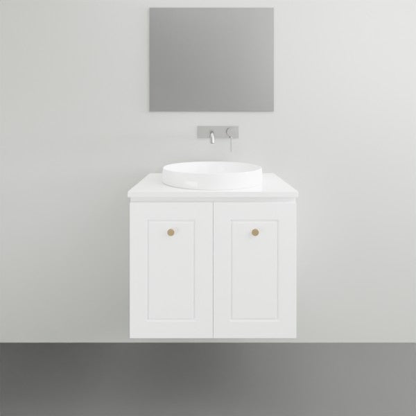 Timberline Nevada Classic Wall Hung Vanity with Silksurface Top - 600mm centre bowl | The Blue Space