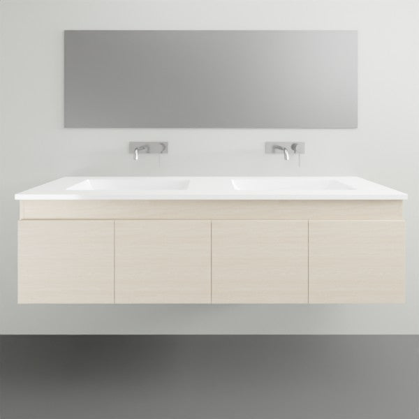 Timberline Rockford Wall Hung Vanity with Above Counter Basin - 1500mm Double Basin | The Blue Space