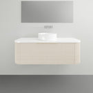 Timberline Santos Apollo Wall Hung Vanity with Silk Surface Top and Above Counter Basin - 1200mm Single Basin | The Blue Space