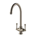 Turner Hastings Gosford Double Sink Mixer - Brushed Nickel GO202DM-BN - The Blue Space