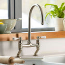 Lifestyle Turner Hastings Ludlow Bridge Mixer Tap - Brushed Nickel LU105BM-BN - The Blue Space