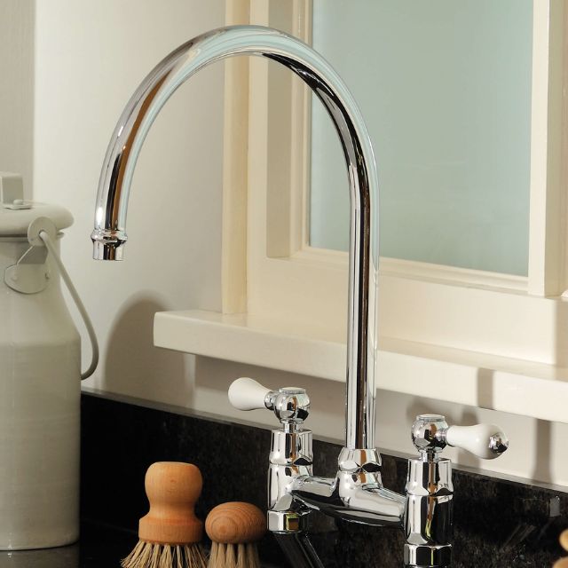 Lifestyle Turner Hastings Ludlow Bridge Mixer Tap - Chrome LU104BM-CH - The Blue Space