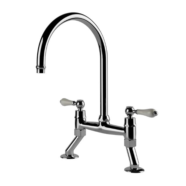 Turner Hastings Ludlow Bridge Mixer Tap - Chrome LU104BM-CH - The Blue Space