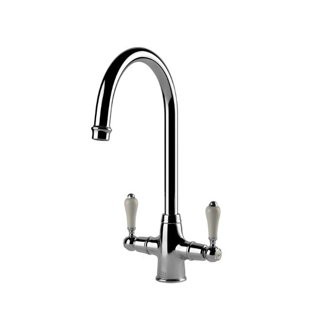 Turner Hastings Ludlow Double Sink Mixer - Chrome LU101DM-CH - The Blue Space