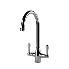 Turner Hastings Ludlow Double Sink Mixer - Chrome LU101DM-CH - The Blue Space