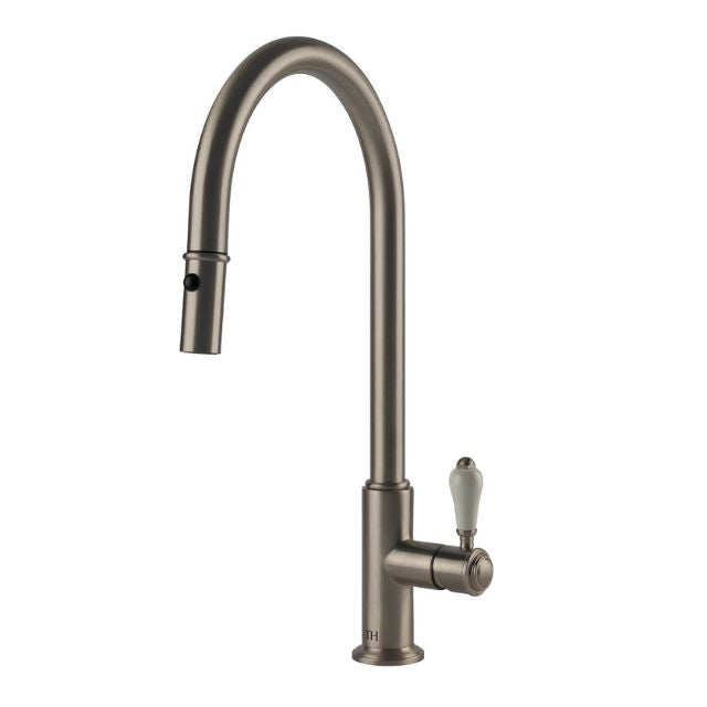 Turner Hastings Ludlow Pull Out Sink Mixer - Brushed Nickel LU108PM-BN - The Blue Space