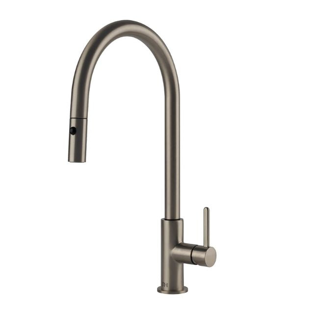 Turner Hastings Naples Pull Out Sink Mixer - Brushed Nickel