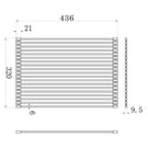 Turner Hastings Roll Up Sink Drainer Technical Drawing. RM4332-SS at The Blue Space