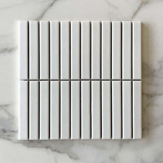 White Ava Kit Kat Porcelain Tile 300 x 296 x 7mm - The Blue Space