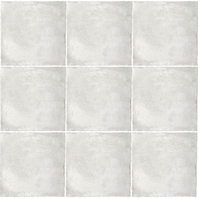 White Malee Satin White Handmade Look Tile 100 x 100 The Blue Space