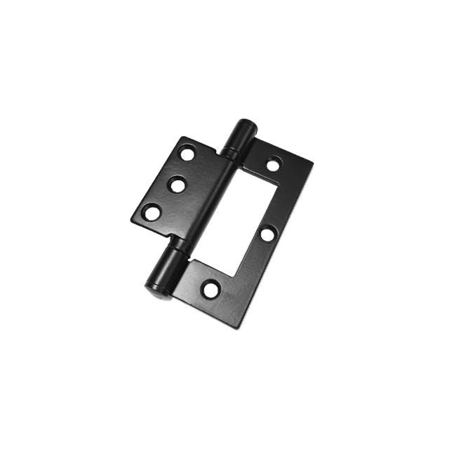 Zanda Fast-fix Bearing Hinge 100 x 70mm Matte Black - The Blue Space