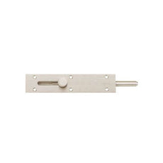 Zanda Straight Reverse Barrel Bolt 150 x 31mm Brushed Nickel - The Blue Space