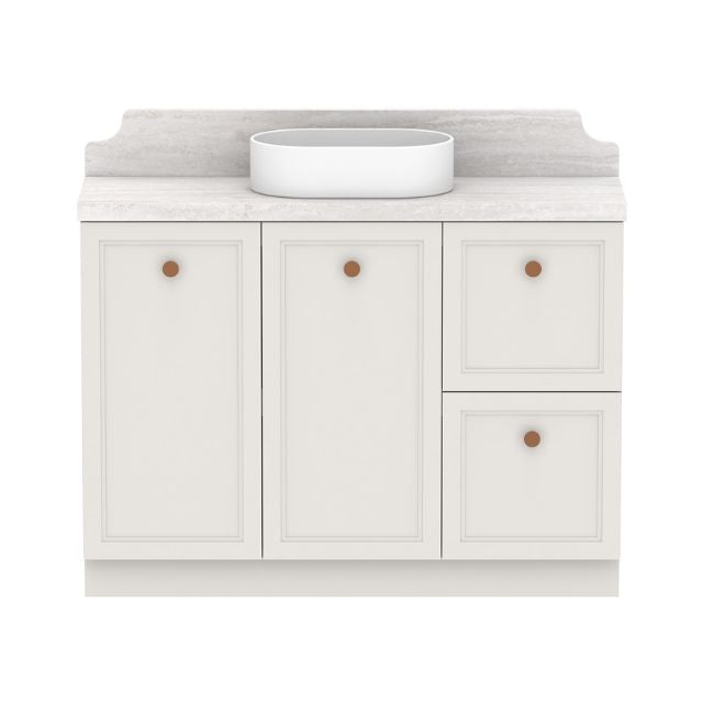 ADP Mabel Ensuite Floor Standing Vanity With Cherry Pie Premium Solid Surface Benchtop