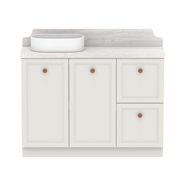 ADP Mabel Ensuite Floor Standing Vanity With Cherry Pie Premium Solid Surface Benchtop