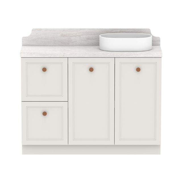 ADP Mabel Ensuite Floor Standing Vanity With Cherry Pie Premium Solid Surface Benchtop