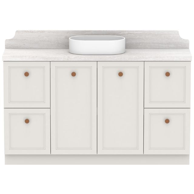 ADP Mabel Ensuite Floor Standing Vanity With Cherry Pie Premium Solid Surface Benchtop