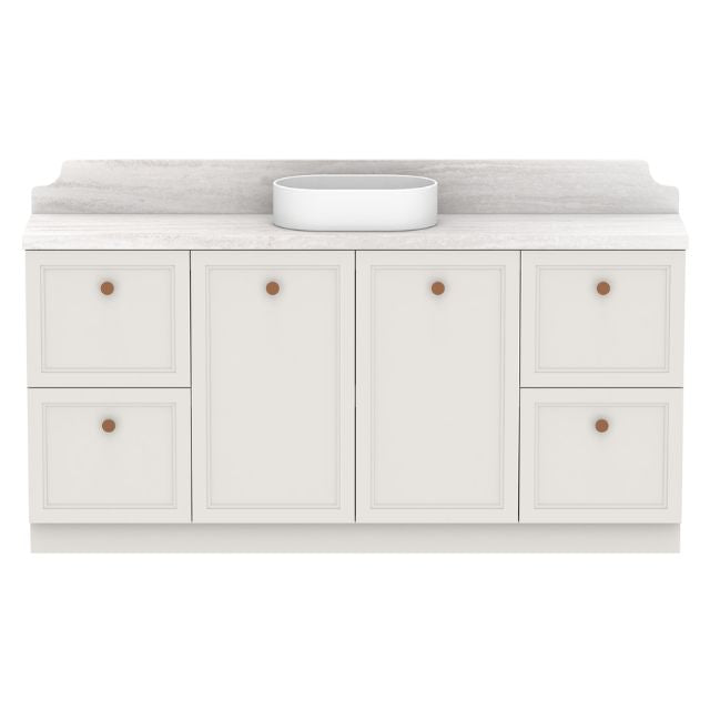 ADP Mabel Ensuite Floor Standing Vanity With Cherry Pie Premium Solid Surface Benchtop