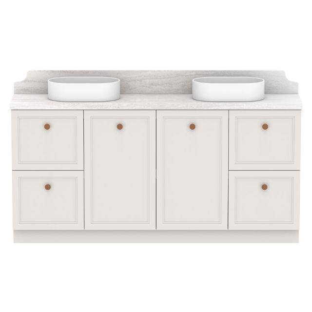 ADP Mabel Ensuite Floor Standing Vanity With Cherry Pie Premium Solid Surface Benchtop