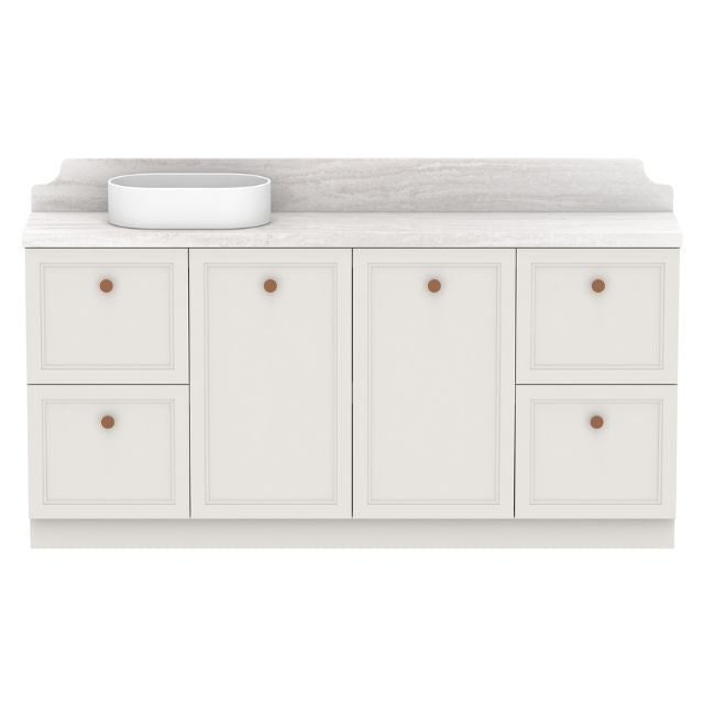 ADP Mabel Ensuite Floor Standing Vanity With Cherry Pie Premium Solid Surface Benchtop