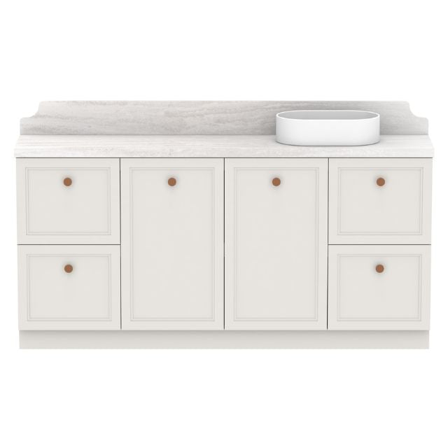 ADP Mabel Ensuite Floor Standing Vanity With Cherry Pie Premium Solid Surface Benchtop