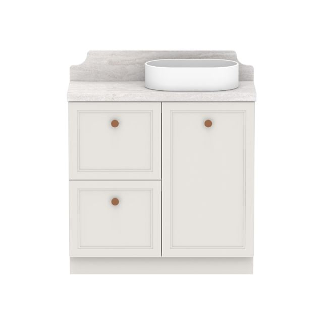 ADP Mabel Ensuite Floor Standing Vanity With Cherry Pie Premium Solid Surface Benchtop