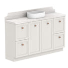 ADP Mabel Ensuite Floor Standing Vanity With Durasein Benchtop - 1500mm Centre Basin MABECW1500WKCDU | The Blue Space