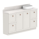 ADP Mabel Ensuite Floor Standing Vanity With Durasein Benchtop - 1500mm Right Basin MABECW1500WKRDU | The Blue Space