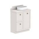 ADP Mabel Ensuite Floor Standing Vanity With Durasein Benchtop - 750mm Right Basin MABECW0750WKRDU | The Blue Space