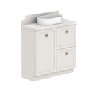 ADP Mabel Ensuite Floor Standing Vanity With Durasein Benchtop - 900mm Centre Basin MABECW0900WKCDU | The Blue Space