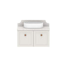 ADP Mabel Ensuite Wall Hung Vanity With Cherry Pie Premium Solid Surface Benchtop - 750mm Centre Basin MABECS0750WHCCP | The Blue Space