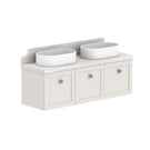 ADP Mabel Ensuite Wall Hung Vanity With Durasein Benchtop - 1200mm Double Basin MABECS1200WHDDU | The Blue Space