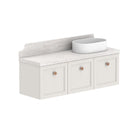 ADP Mabel Ensuite Wall Hung Vanity With Durasein Benchtop - 1200mm Right Basin MABECS1200WHRDU | The Blue Space