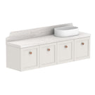 ADP Mabel Ensuite Wall Hung Vanity With Durasein Benchtop - 1500mm Right Basin MABECS1500WHRDU | The Blue Space