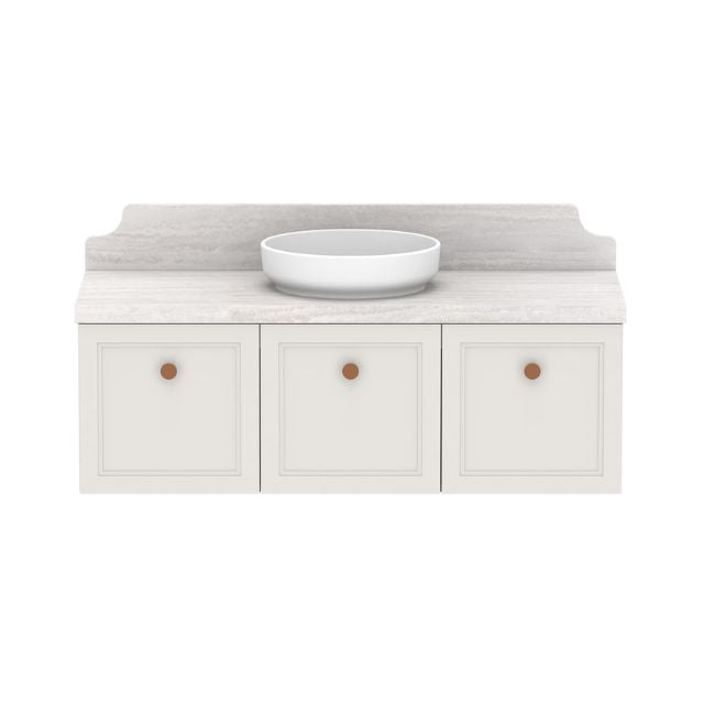 ADP Mabel Wall Hung Vanity With Cherry Pie Premium Solid Surface Benchtop - 1200mm Single Basin MABFCS1200WHCCP | The Blue Space