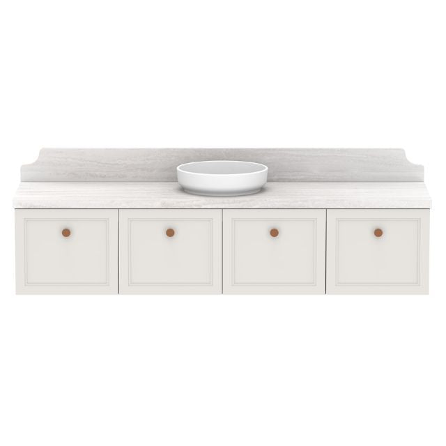 ADP Mabel Wall Hung Vanity With Cherry Pie Premium Solid Surface Benchtop - 1800mm Single Basin MABFCS1800WHCCP | The Blue Space