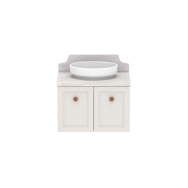 ADP Mabel Wall Hung Vanity With Cherry Pie Premium Solid Surface Benchtop - 600mm Single Basin MABFCS0600WHCCP | The Blue Space