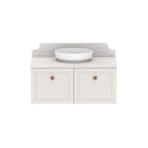 ADP Mabel Wall Hung Vanity With Cherry Pie Premium Solid Surface Benchtop - 900mm Single Basin MABFCS0900WHCCP | The Blue Space