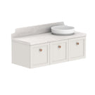 ADP Mabel Wall Hung Vanity With Durasein Benchtop - 1200mm Right Offset Basin MABFCS1200WHRDU | The Blue Space