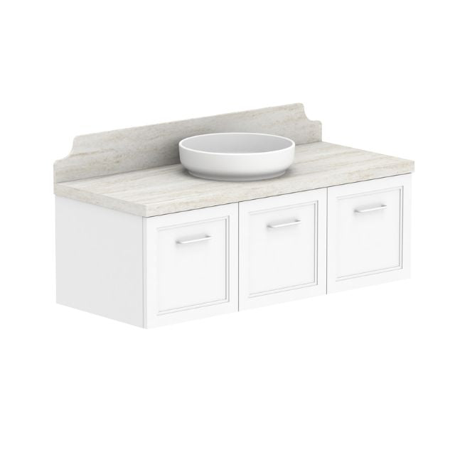 ADP Mabel Wall Hung Vanity With Durasein Benchtop - 1200mm Single Basin MABFCS1200WHCDU | The Blue Space