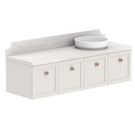 ADP Mabel Wall Hung Vanity With Durasein Benchtop - 1500mm Right Offset Basin MABFCS1500WHRDU | The Blue Space