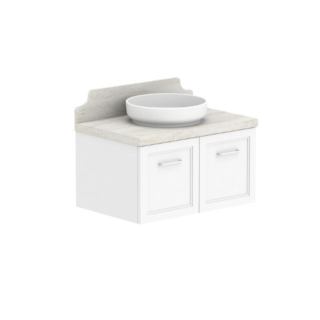 ADP Mabel Wall Hung Vanity With Durasein Benchtop - 750mm Single Basin MABFCS0750WHCDU | The Blue Space