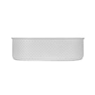 Bao Pill 500mm Above Counter Diamond Embossed Basin - Matte White Textured  | The Blue Space