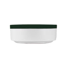 Bao Round 370mm Matte White Texture and Dark Green Above Counter Basin  | The Blue Space