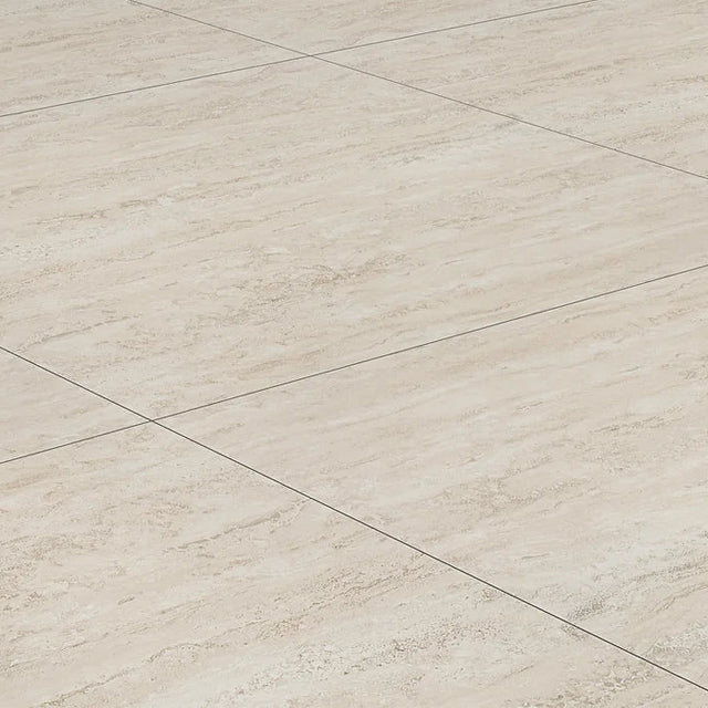 Beige Josie Cross Cut Travertine Tile Tech grip 300 x 600 x 10mm Porcelain  | The Blue Space