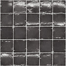 Charcoal Dianna Zellige Tile 100 x 100 x 9mm Spanish Ceramic  | The Blue Space