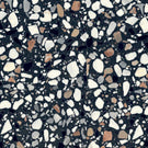 Charcoal Theo Terrazzo Tile Matt 200 x 200mm Porcelain  | The Blue Space