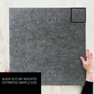 Dark Grey Frankie Polished Concrete Tile Matte R10 600 x 600 x 10mm Porcelain  | The Blue Space