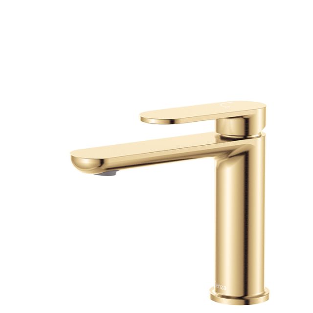 Fienza Empire Slim Basin Mixer Cold Start Urban Brass 234103UB-LF - The Blue Space